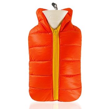 Värmeflaska med dunjacke-överdrag, Orange i gruppen Övriga produkter hos Masesgården AB (1529)