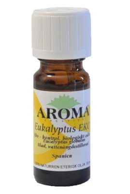 Ekologisk eterisk olja. Eukalyptus 10 ml i gruppen Ljus och eteriska oljor hos Masesgården AB (1531)