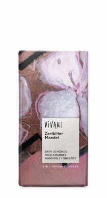 Vivani mörk choklad med mandel, EKO 100 g i gruppen Ekologisk godis / Ekologisk choklad hos Masesgården AB (1537)