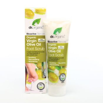 Dr. Organic Fot peeling med oliv, 125ml i gruppen Ekologiska skönhetsprodukter / Hud & Kroppsvård hos Masesgården AB (1588)