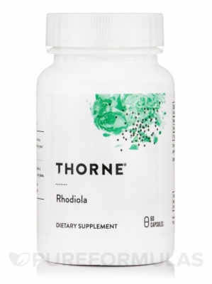 THORNE - Rhodiola , 60 kapslar i gruppen Psykisk hälsa / Stress/utmattning hos Masesgården AB (1654)