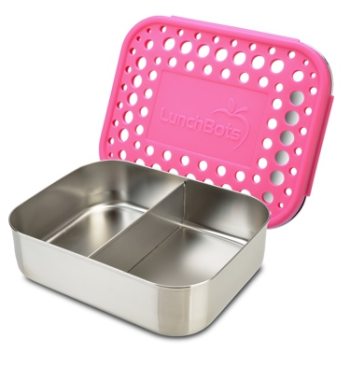 Tvådelad Lunchlåda, rosa lock i gruppen Träning/Uteliv hos Masesgården AB (1756)