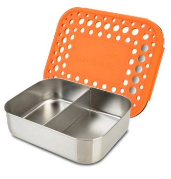 Tvådelad Lunchlåda, orange lock i gruppen Träning/Uteliv hos Masesgården AB (1757)