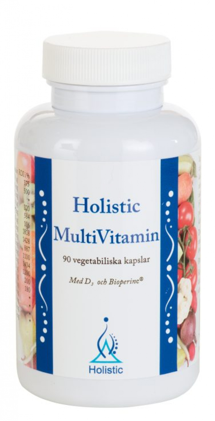 Holistic Multivitamin 90 kapslar i gruppen Hälsokost / Vitaminer & Mineraler / Vitaminer hos Masesgården AB (1025)