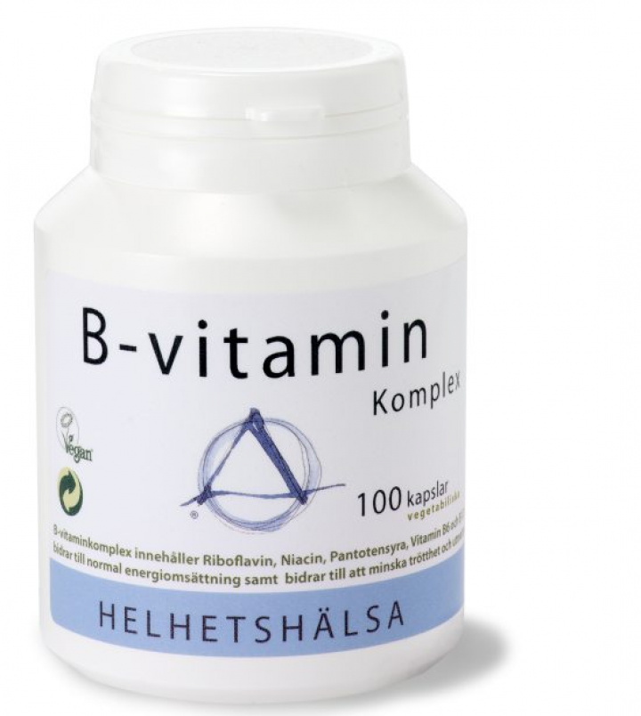 Helhetshälsa B-vitamin 100 kapslar i gruppen Hälsokost / Vitaminer & Mineraler / Vitaminer hos Masesgården AB (1061)