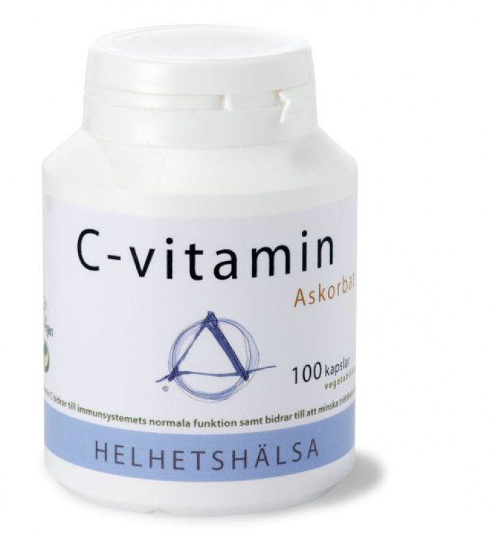 Helhetshälsa C-vitamin Askorbat 100 kapslar i gruppen Hälsokost / Vitaminer & Mineraler / Vitaminer hos Masesgården AB (1568)
