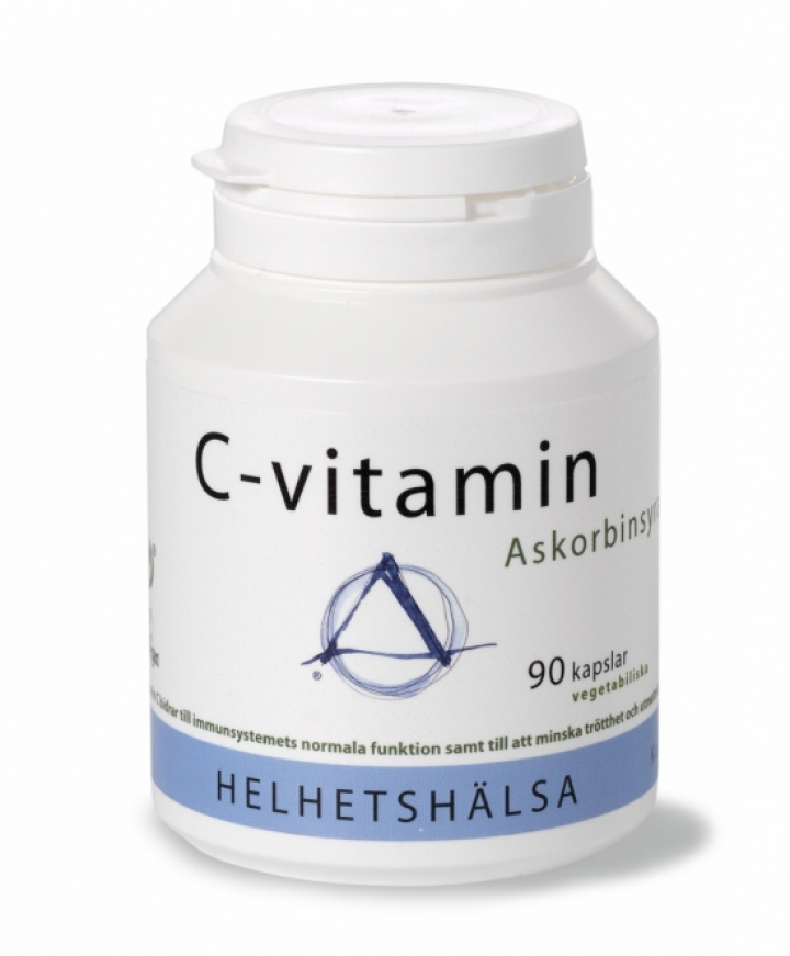 Helhetshälsa C-vitamin askorbinsyra 90 kapslar i gruppen Hälsokost / Vitaminer & Mineraler / Vitaminer hos Masesgården AB (5833)