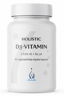 Holistic D3-vitamin 2000 IE, 90 kapslar i gruppen Vitaminer & mineraler / D-vitamin hos Masesgården AB (1010)