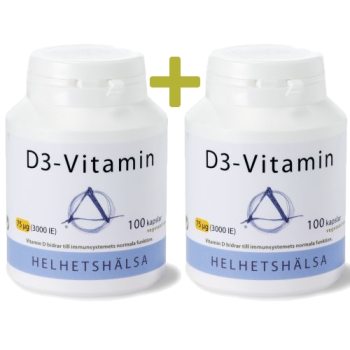 Helhetshälsa D3-vitamin, 2-pack i gruppen Vitaminer & mineraler / D-vitamin hos Masesgården AB (1103s)