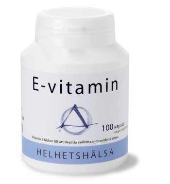 Helhetshälsa E-vitamin, 100 kapslar i gruppen Vitaminer & mineraler / E-vitamin hos Masesgården AB (1200)