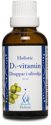 Holistic D3-vitamindroppar i olja i gruppen Vitaminer & mineraler / D-vitamin hos Masesgården AB (1994)