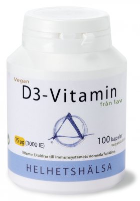 Helhetshälsa D3-vitamin, från lav  - Vegan i gruppen Vitaminer & mineraler / D-vitamin hos Masesgården AB (1998)