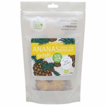 Torkade Ananasringar EKO 250g 