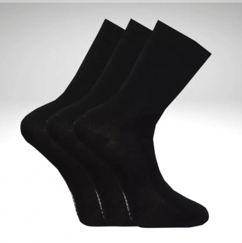 Höga Bambustrumpor Svarta 3-Pack Stl. 41-46