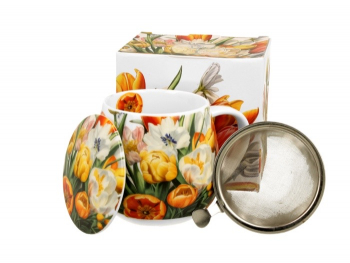 Mugg med tesil, Tulpaner 