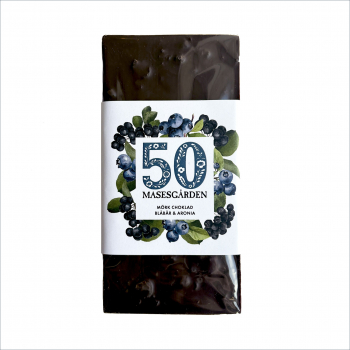 Jubileums choklad, Blåbär & Aronia mörk 100 g