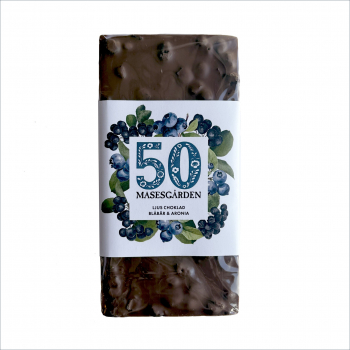 Jubileums choklad, Blåbär & Aronia ljus 100 g