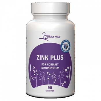 Alpha Plus Zink Plus 90 tab i gruppen Vitaminer & mineraler / Zink hos Masesgården AB (5625)