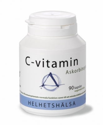 Helhetshälsa C-vitamin askorbinsyra, 90 kapslar i gruppen Vitaminer & mineraler / C-vitamin hos Masesgården AB (5833)