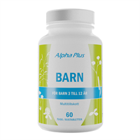 Alpha Plus Barn  60 tugg/sugtabletter i gruppen Vitaminer & mineraler hos Masesgården AB (5844)