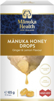Manuka Health halstabletter med Manukahonung, ingefära och citron