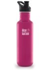 KLEAN KANTEEN Classic 800ml med Sport Kork, Dragon Fruit