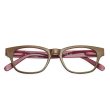 Läsglasögon Mood olive/plum + 3,00