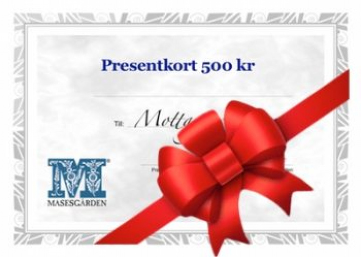 Presentkort Masesgårdens Hälsohem, värde 500 kr i gruppen Masesgården / Presentkort hos Masesgården AB (1355)