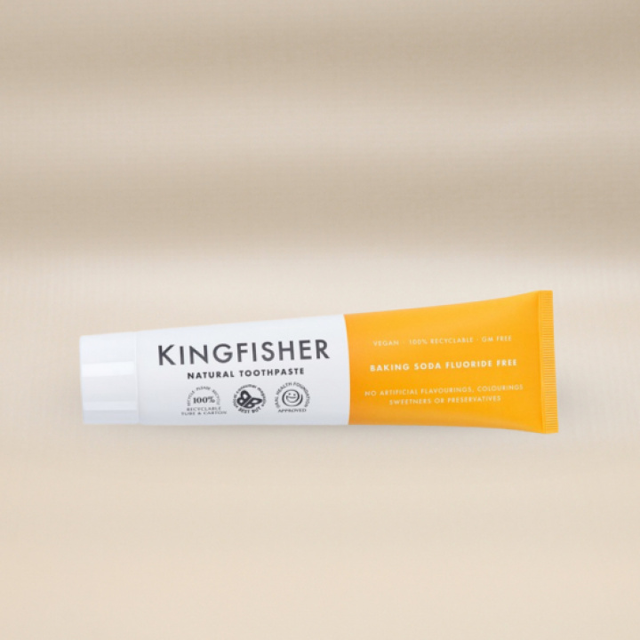 Kingfisher Baking Soda & Mint Fluorfri 100ml i gruppen Kroppsvård / Munvård hos Masesgården AB (10086)