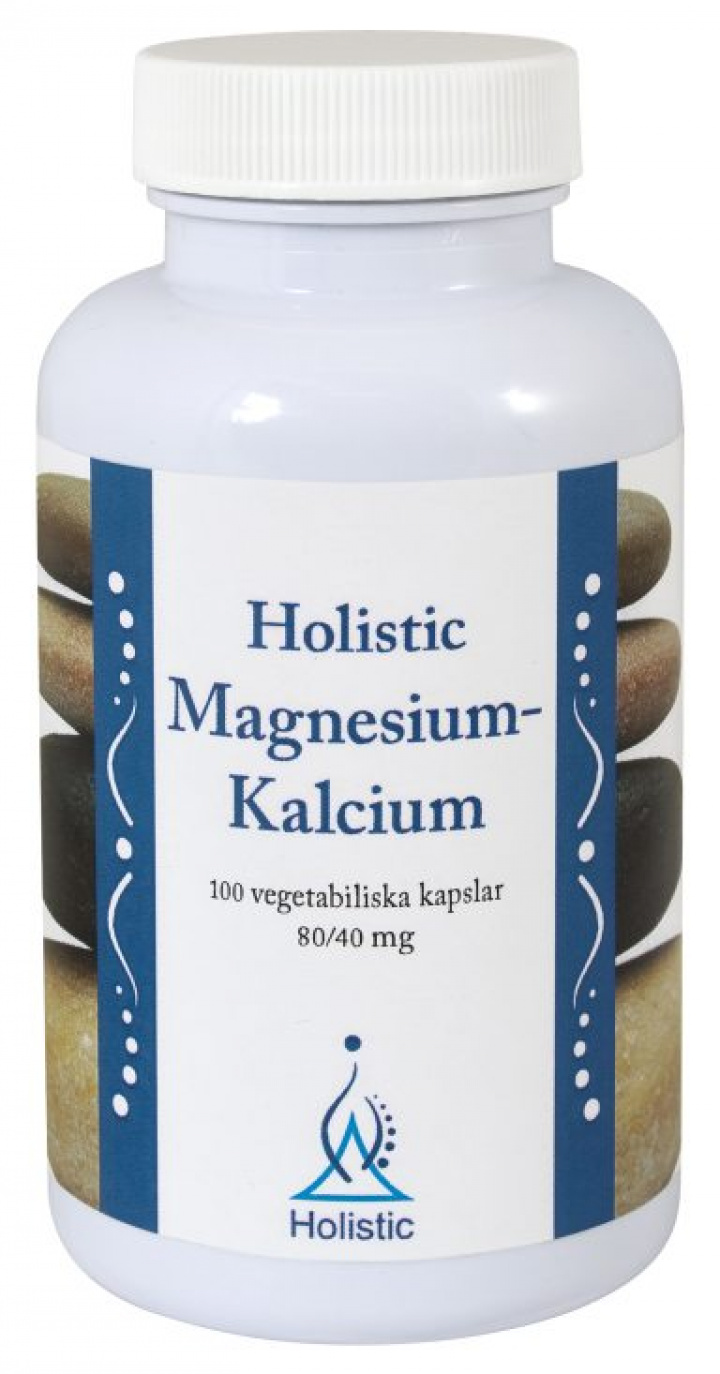 Holistic Magnesium-Kalcium 100 kapslar i gruppen Hälsokost / Vitaminer & Mineraler / Mineraler hos Masesgården AB (1015)