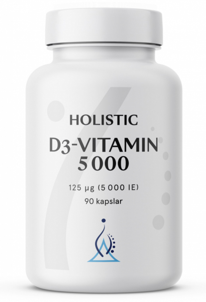 Holistic D3-vitamin 5 000 IE, 90 kapslar i gruppen Hälsokost / Vitaminer & Mineraler / Vitaminer hos Masesgården AB (1020)
