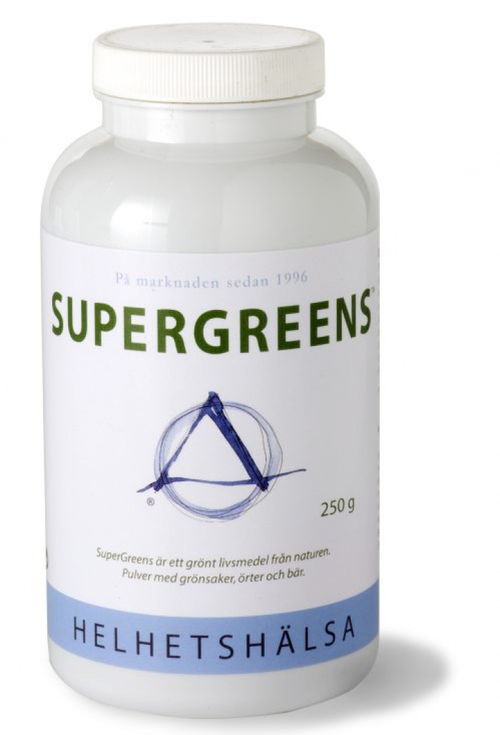 Helhetshälsa Supergreens 250 g i gruppen Hälsokost / Vitaminer & Mineraler / Mineraler hos Masesgården AB (1114)