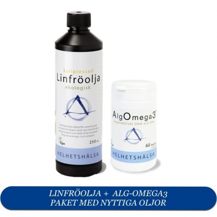 Linfröolja och AlgOmega3 i gruppen Ekologiska skönhetsprodukter / AnneMarie Börlind / AKTUELLA ERBJUDANDEN Skönhet / Ladda med vitaminer och minera hos Masesgården AB (1117s)