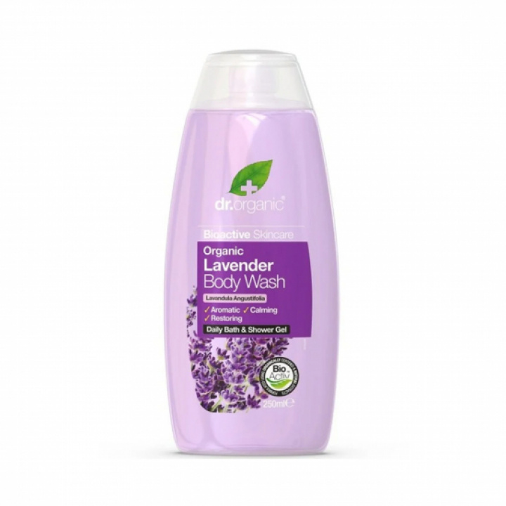 Dr.Organic Lavender Body Wash 250 ml i gruppen Kroppsvård / Hudvård / Rengöring hos Masesgården AB (1348)