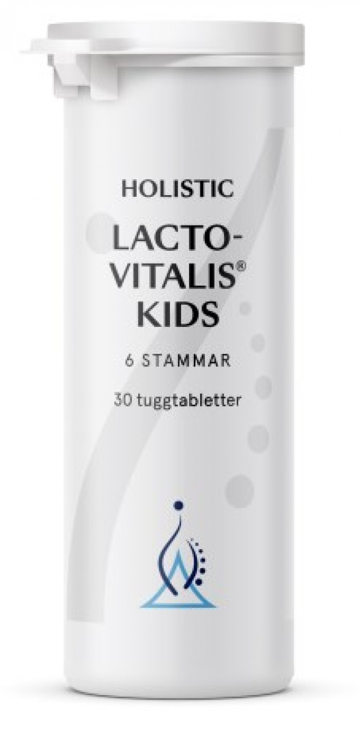 Holistic LactoVitalis 30 tuggtabletter barn i gruppen Hälsokost / Kosttillskott / Mage & Tarm hos Masesgården AB (1436)