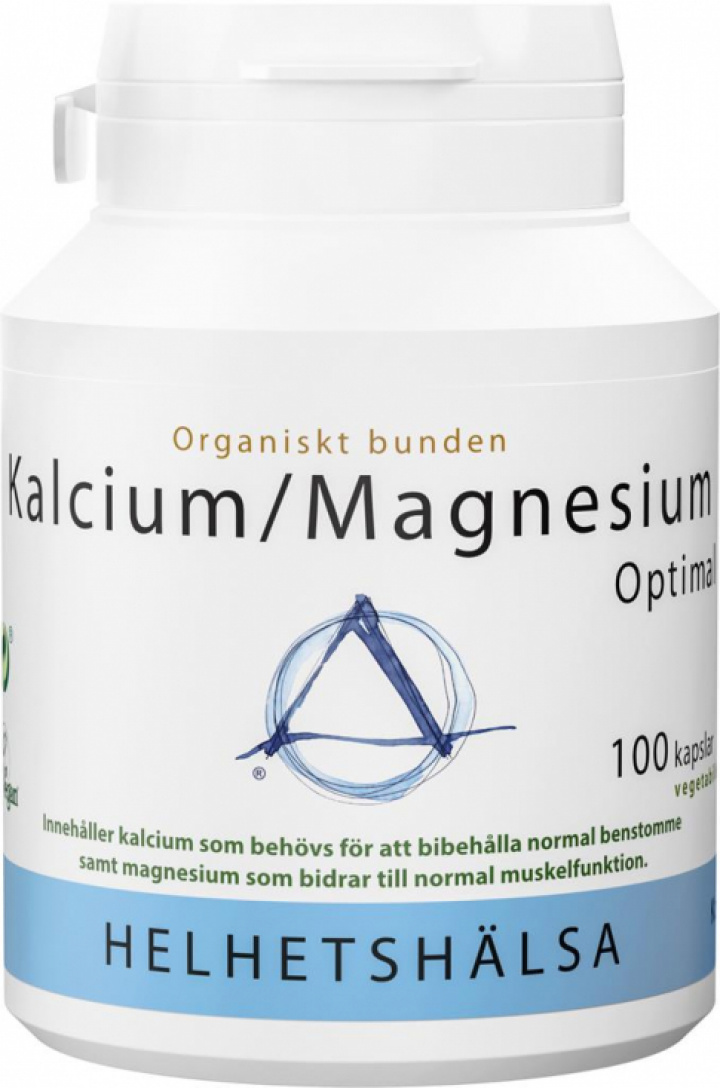 Helhetshälsa Kalcium/Magnesium Optimal 100 kapslar i gruppen Hälsokost / Vitaminer & Mineraler / Mineraler hos Masesgården AB (1662)