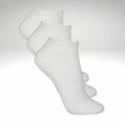 Låga Bambustrumpor Vita 3-pack Unisex stl. 35-40