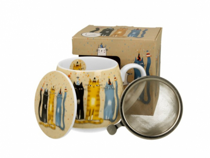 Mugg med Tesil, kattparty i gruppen Hem & Hushåll / Övrigt hos Masesgården AB (22061)