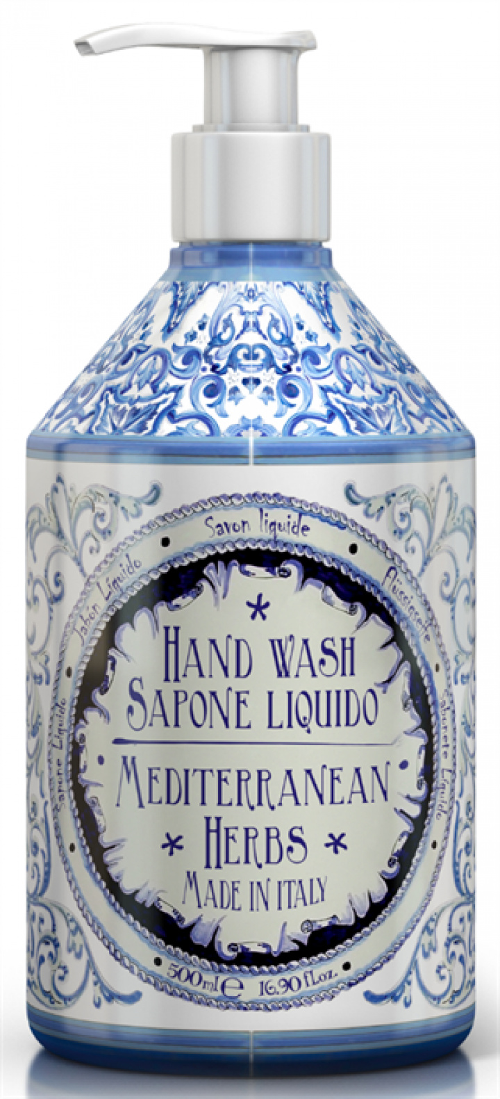 Liquid Soap Mediterranean Herbs 500ml i gruppen Kroppsvård / Hudvård / Rengöring hos Masesgården AB (22069)