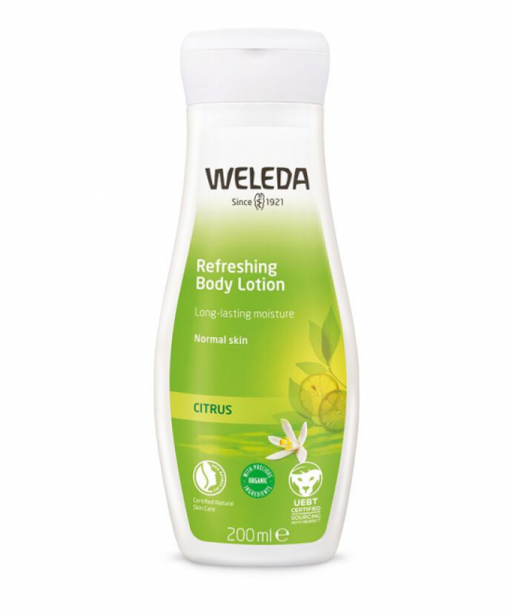 Weleda Refreshing Body Lotion Citrus i gruppen Kroppsvård / Hudvård / Kroppsvård hos Masesgården AB (5851)