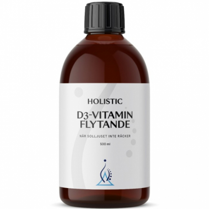 Holistic Flytand D-vitamin 500 ml i gruppen Hälsokost / Vitaminer & Mineraler / Vitaminer hos Masesgården AB (5859)