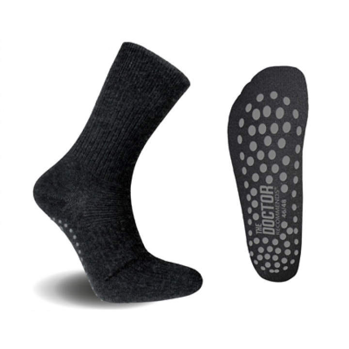 Ankelsockor lös resår halkskydd svart stl 37-39 i gruppen Livsstil & Träning / Accessoarer hos Masesgården AB (9939)